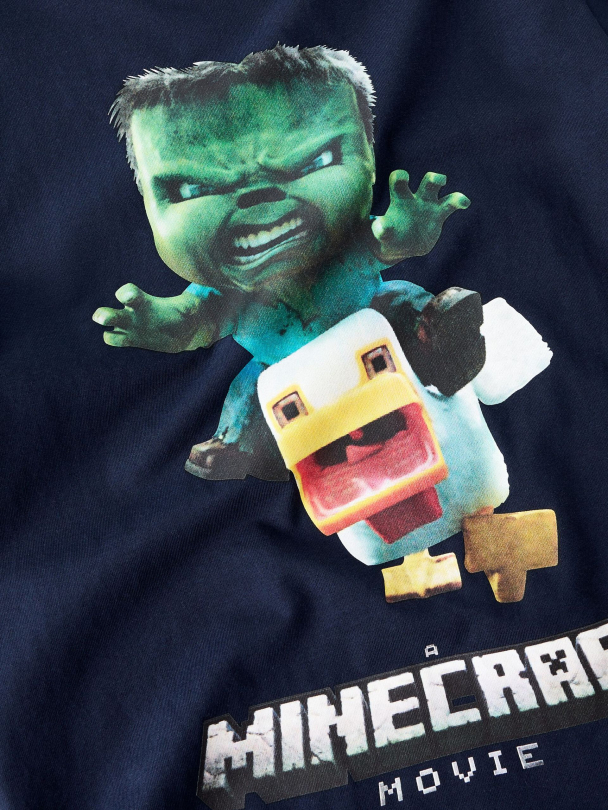 NKMNif Minecraft t-skjorte, blå - Image 5
