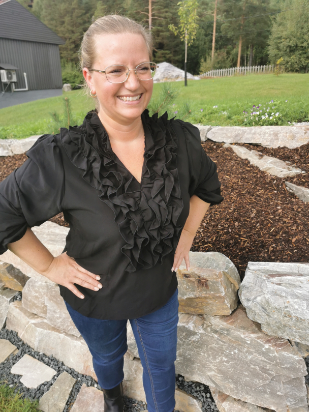 Marc Lauge Lux frill bluse - Image 4