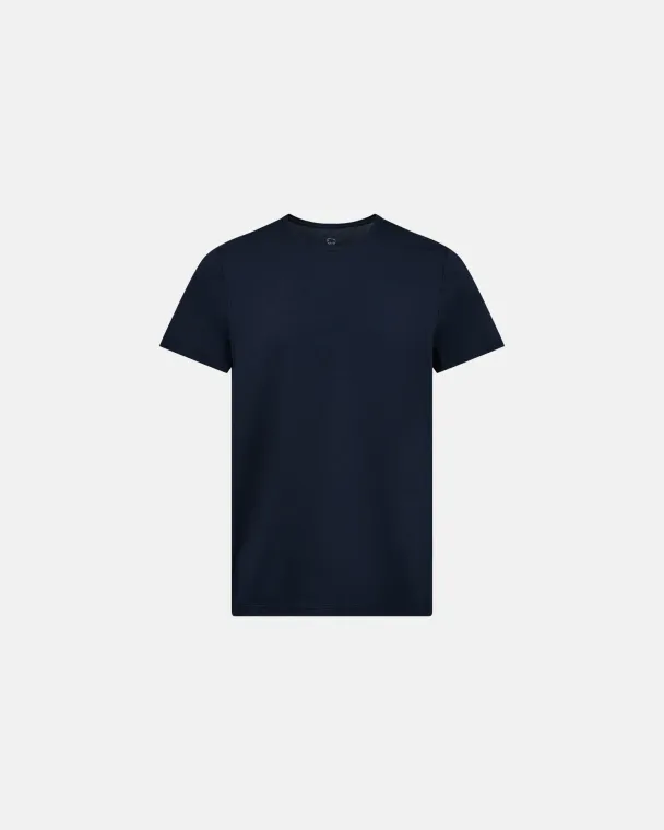 Dovre O-neck t-shirt, navy - Image 1