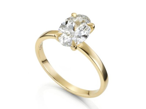 BESTILLINGSVARE Ring Olivia Oval 1,00ct med LAB grown diamant
