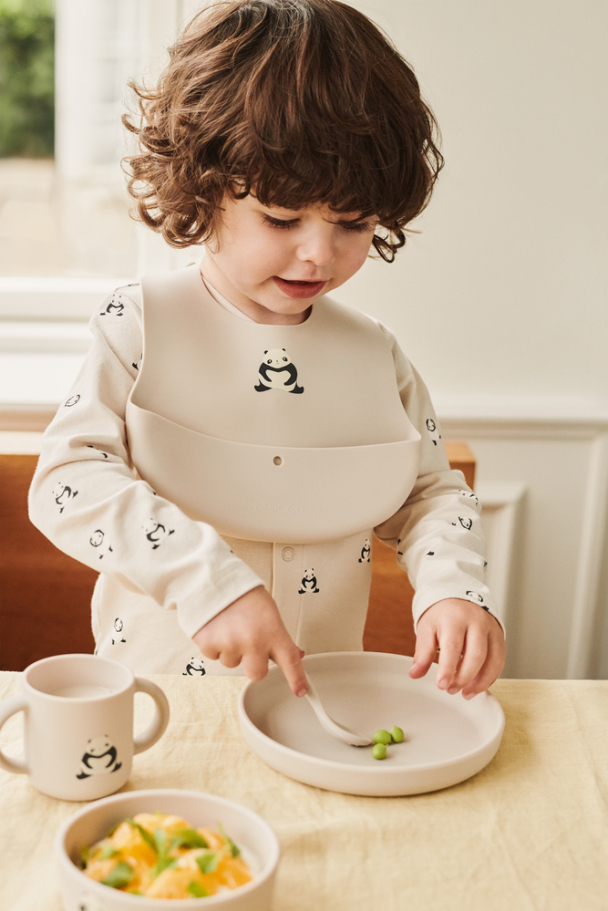 Vivi Spisesett Silikon - Panda/Sandy - Image 2