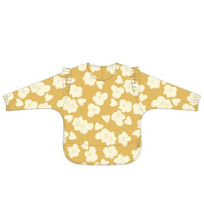 Merle Ruffle Smekke m/armer - Flower/Lemon Yellow