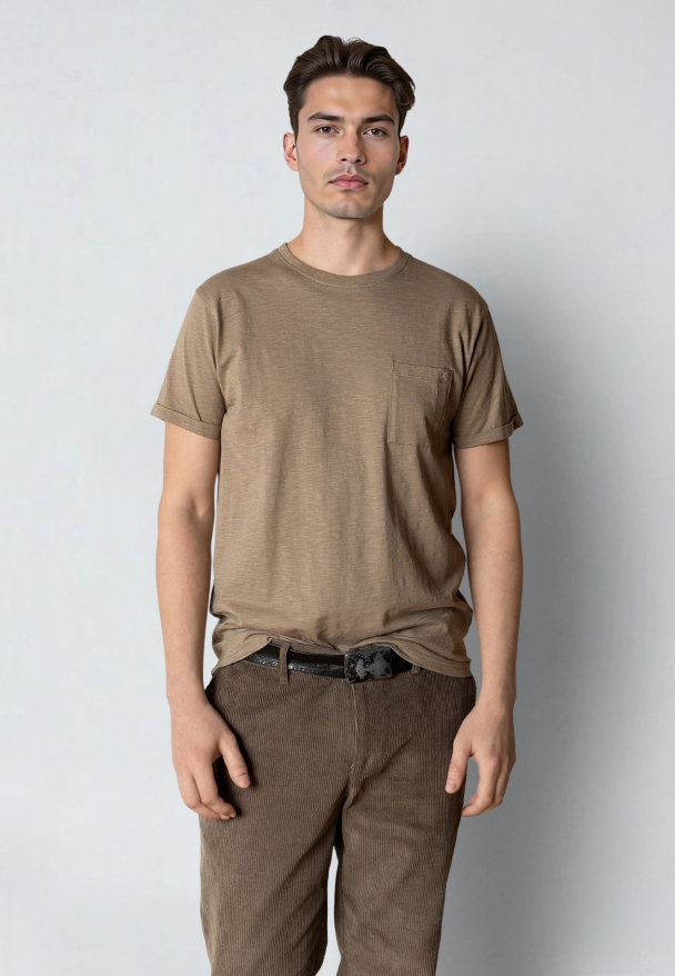 Kolding Organic Tee, sand - Image 1