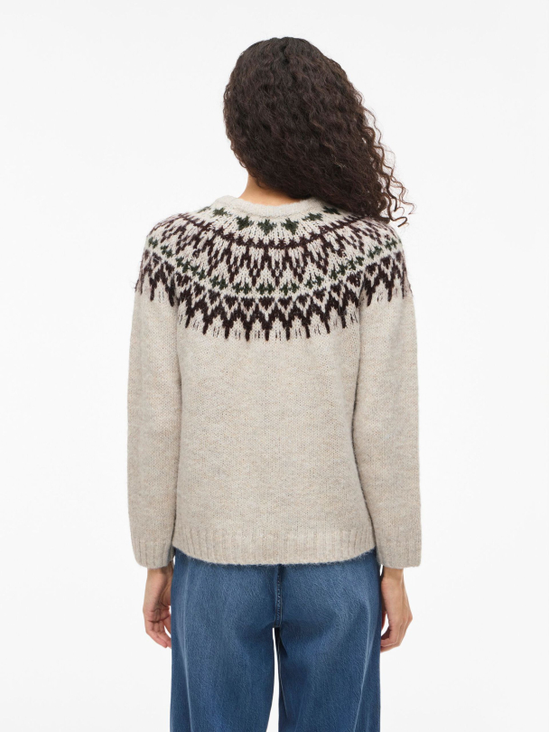 VITui O-neck Jaquard strikket genser - Image 3