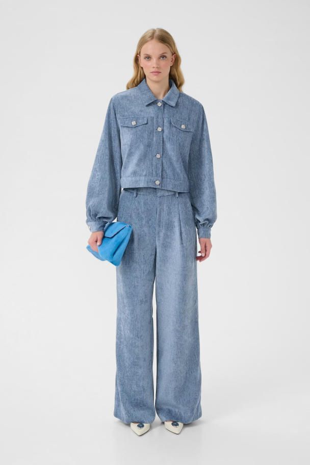 Vally Wide Pants - Denim Blue  - Image 2