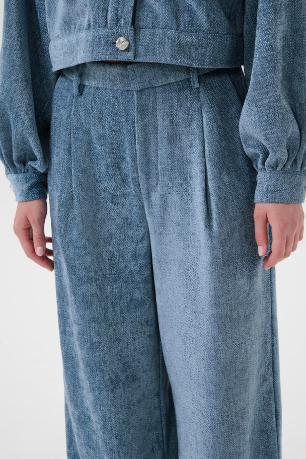 Vally Wide Pants - Denim Blue  - Image 4