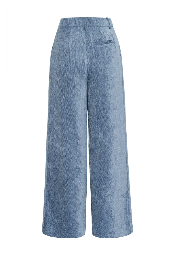 Vally Wide Pants - Denim Blue  - Image 5
