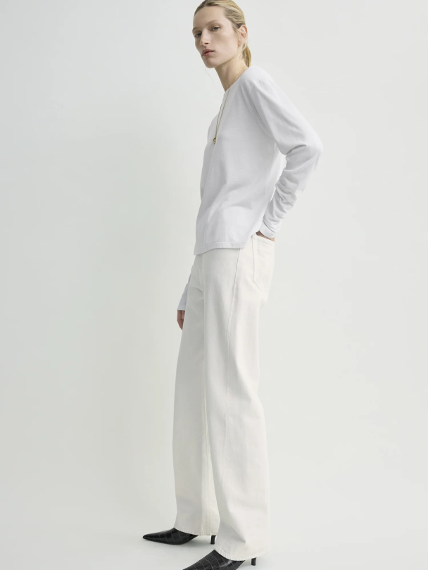 Classic Long-Sleeve Tee White - Image 2