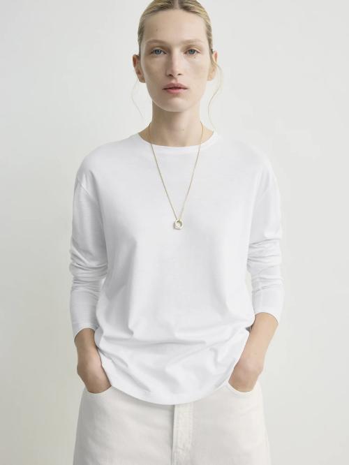 Classic Long-Sleeve Tee White