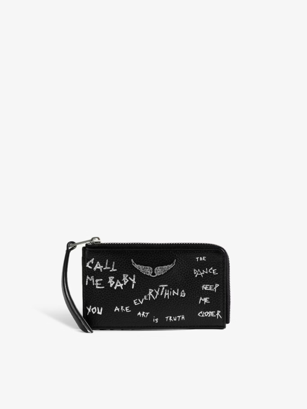 Zv Card Grained Graffiti - Black  - Image 1