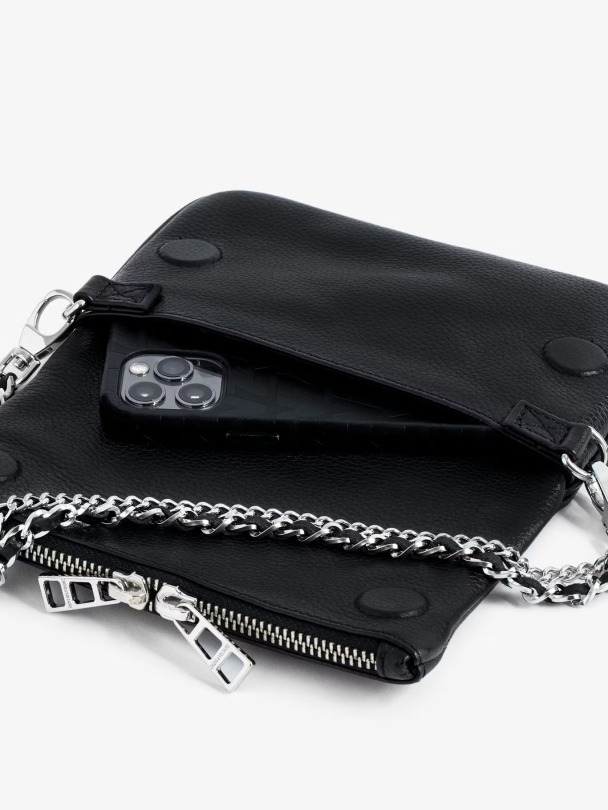 Rock Nano Grained Leather - black  - Image 3