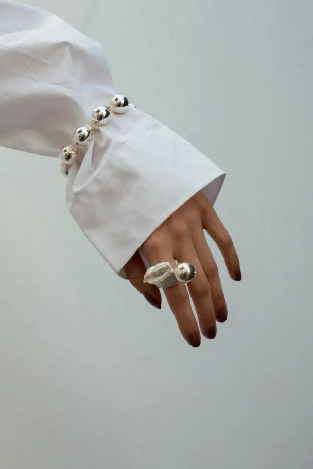 SILVER SPHERE BRACELET  - Image 2