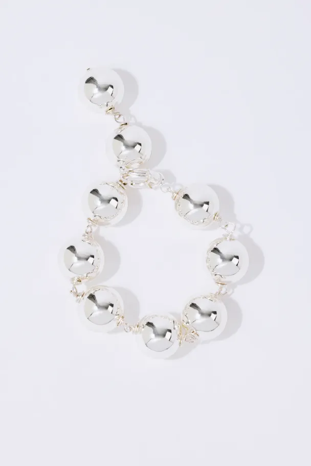 SILVER SPHERE BRACELET  - Image 1