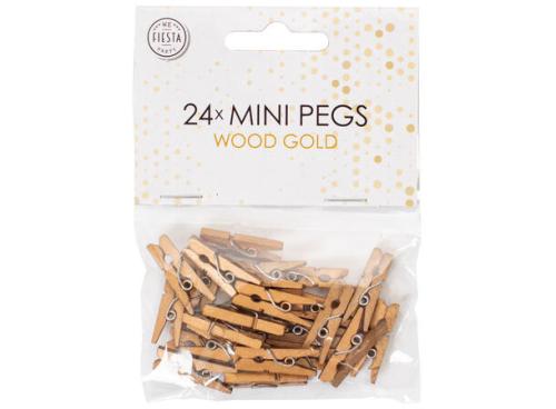 Klesklyper MINI Gull 5mm, 24stk