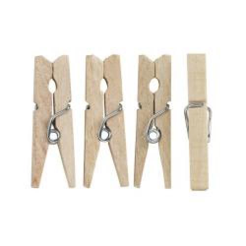 Klesklyper Natur 35mm, 24stk