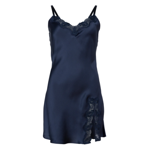 Wiki Ren silke Nattkjole med spagettistropp 27-20803 - Image 4