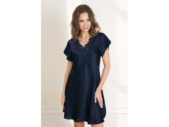 Wiki Ren silke Nattkjole med liten erme 27-80778