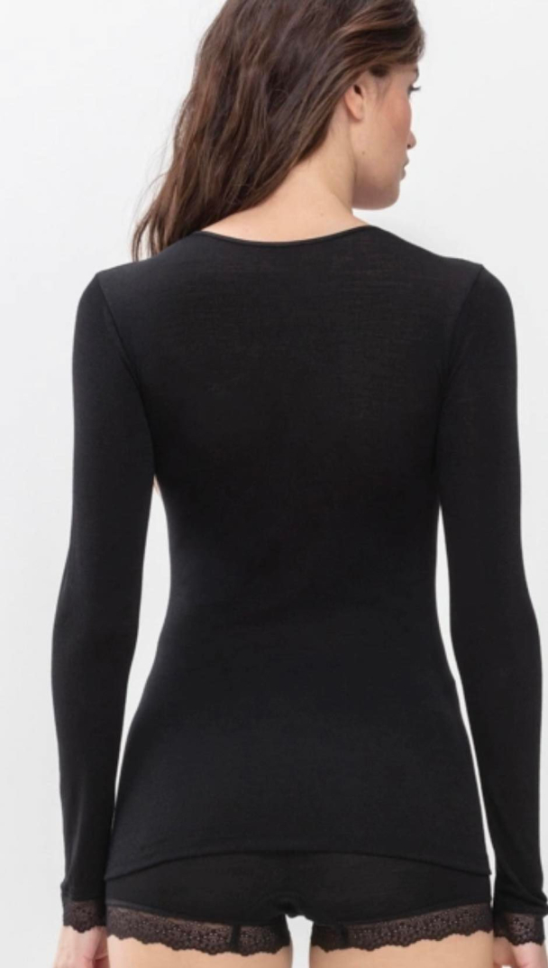 Mey Topp 66003 Genser ull og silke med blonde - Image 2