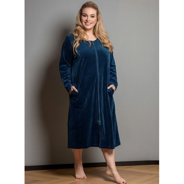 Dr&oslash;bak Motehus Plaisir 3056 Morgenk&aring;pe velour med glidel&aring;s