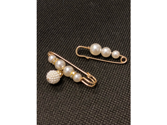 Sikkerhetsn&aring;l Med Perler og et heng