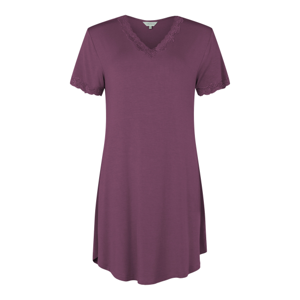 LADY AVENUE Kortermet Nattkjole i BAMBUS  51-50516 - Image 3