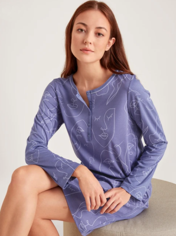 CALIDA Night Lovers Nattskjorte 100cm 33429 - Image 1