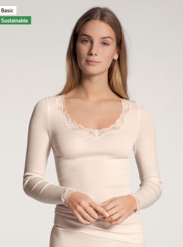 CALIDA Richesse Lace Shirt Long Sleeve 15990 - Image 1