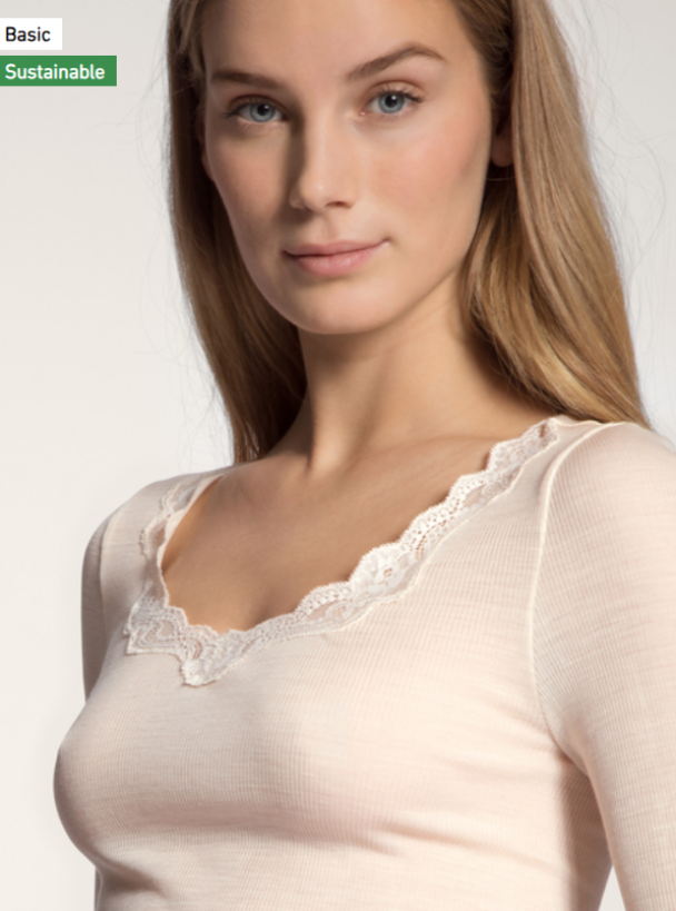 CALIDA Richesse Lace Shirt Long Sleeve 15990 - Image 3