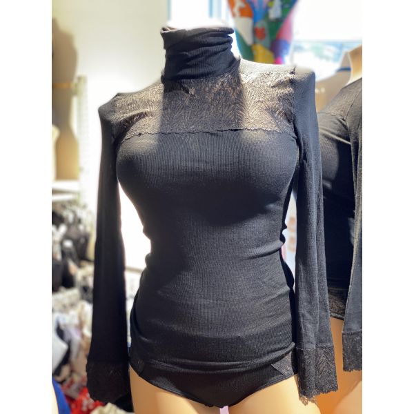 CALIDA SILKY WOOL GLAM Top Longsleeve-Turtleneck 15997