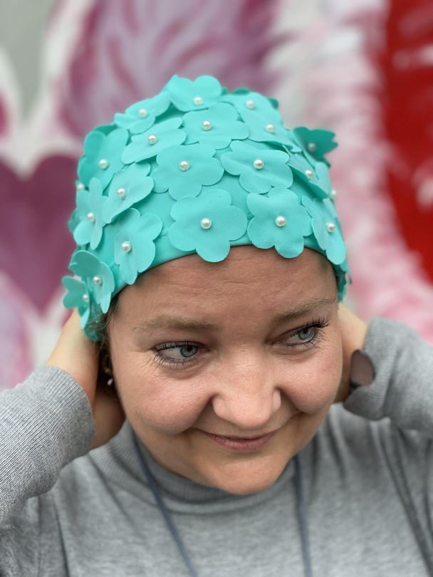 BIBBA BADEHETTE Med Blomster 66 - Image 9