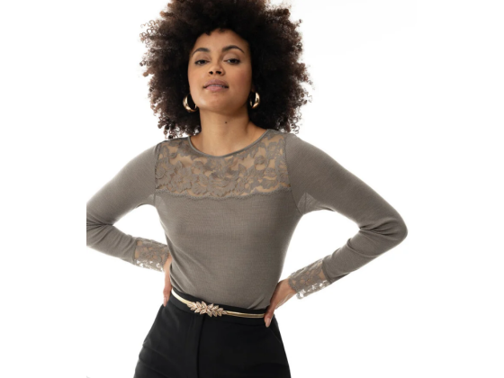 MEY T-SHIRT Long Sleeve Ull/Silke 66015