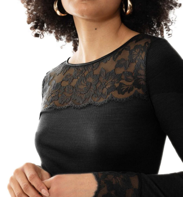 MEY T-SHIRT Long Sleeve Ull/Silke 66015 - Image 5