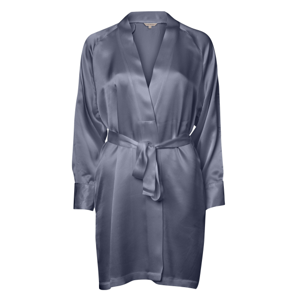 LADY AVENUE Pure Silk Kimono 25-80668 - Image 3