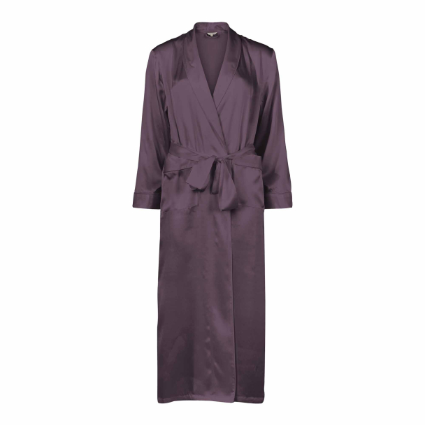 LADY AVENUE Pure Silk Long Robe 25-80445 - Image 2