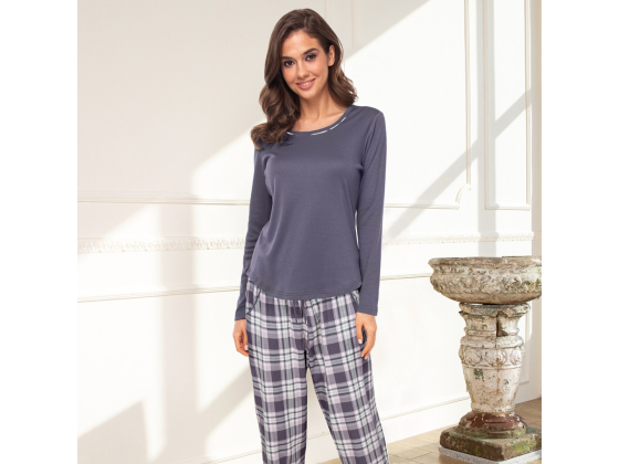 LADY AVENUE Bomull Flanell Pyjamas 83-1286