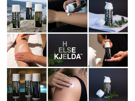 HELSEKJELDA Magnesium Krem Lavendel 100ml