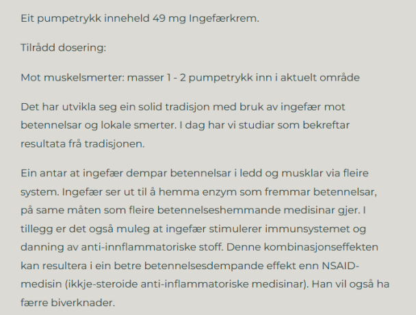 HELSEKJELDA Ingefær Krem 100ml - Image 10