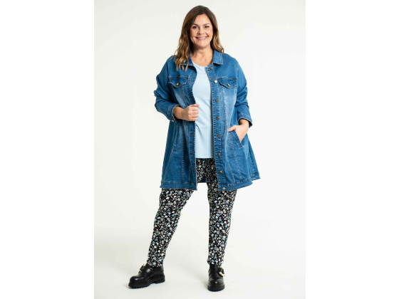 GOZZIP AMELA Long Denim Jacket G234039