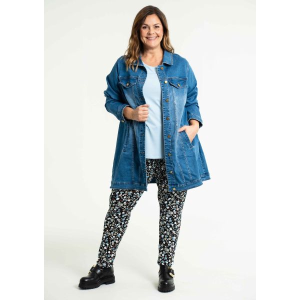 GOZZIP AMELA Long Denim Jacket G234039