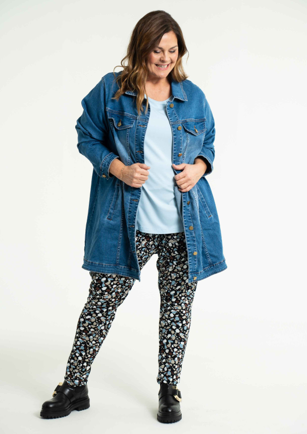 GOZZIP AMELA Long Denim Jacket G234039 - Image 5