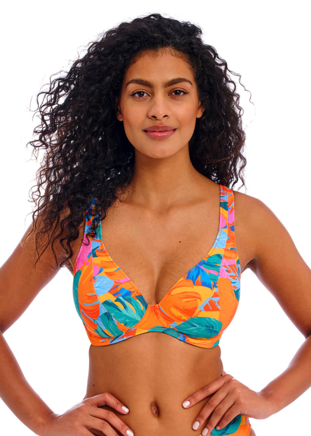 FREYA  ALOHA Coast Zest Uw High Apex Bikini Top AS205213ZET - Image 1