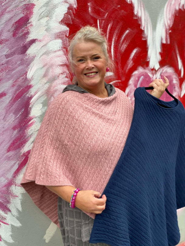 BIBBA Strikket Poncho 9006a - Image 1