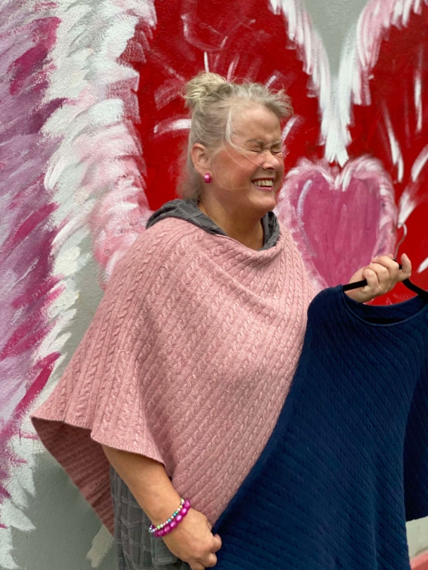 BIBBA Strikket Poncho 9006a - Image 5