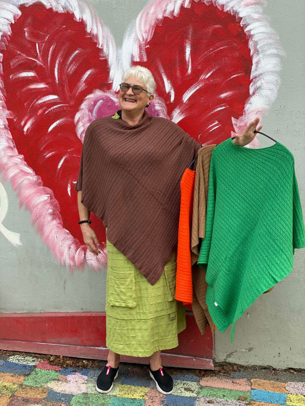 BIBBA Strikket Poncho 9006a - Image 7