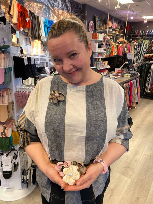 INTEX Hårklype/Rosett M/perle 0973 - Image 2