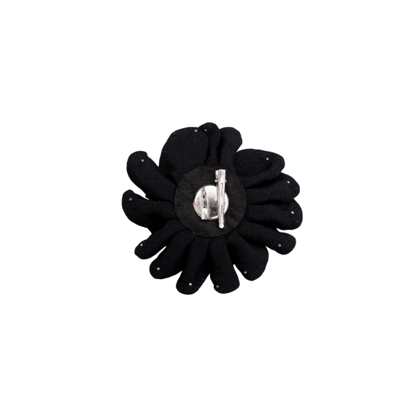 Black Colour BCKimmi Flower Brooch 5842 - Image 2