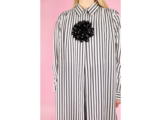 Black Colour BCKimmi Flower Brooch 5842