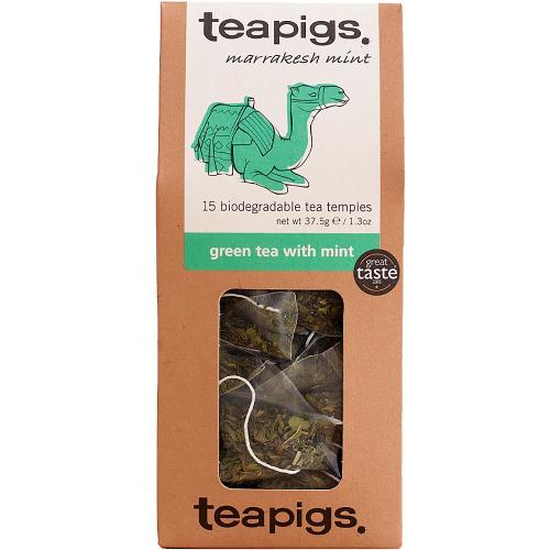 green tea with mint ~ teapigs