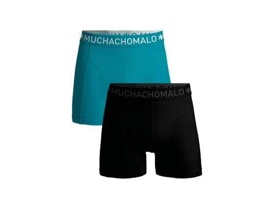 MUCHACHOMALO Solid boxer 2 pk 1010-679