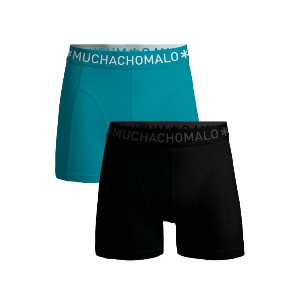 MUCHACHOMALO Solid boxer 2 pk 1010-679